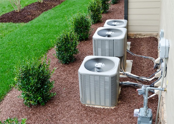 Outside air conditioning units